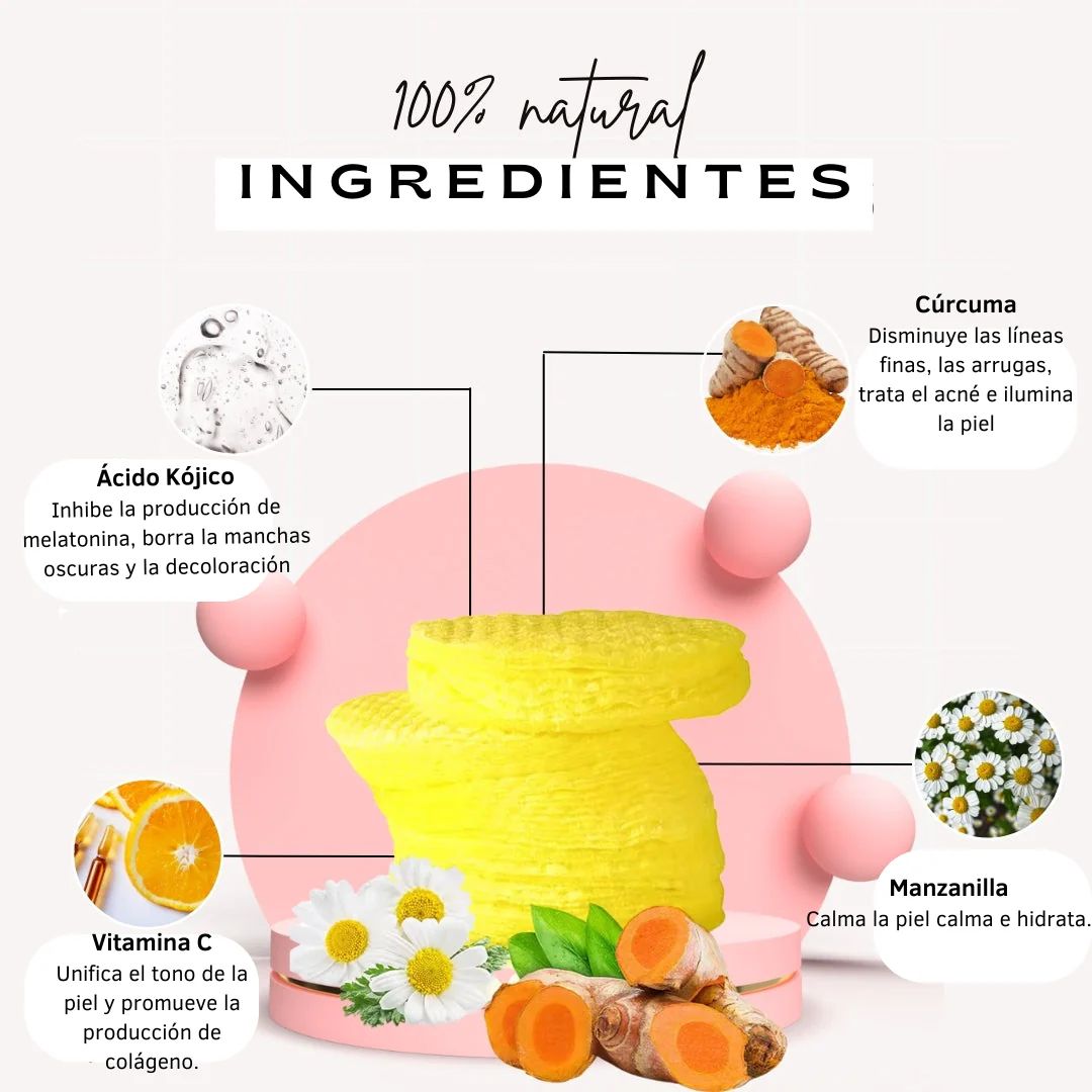 Almohadillas Limpiadoras con Ácido Kójico y Turmeric – Ilumina y Revitaliza tu Piel